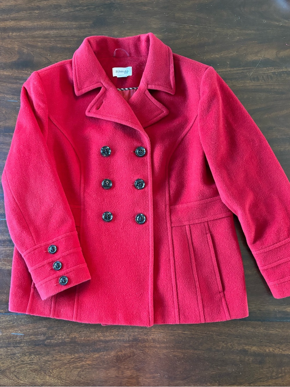 Vintage Wool Cashmere Double-Breasted Peacoat